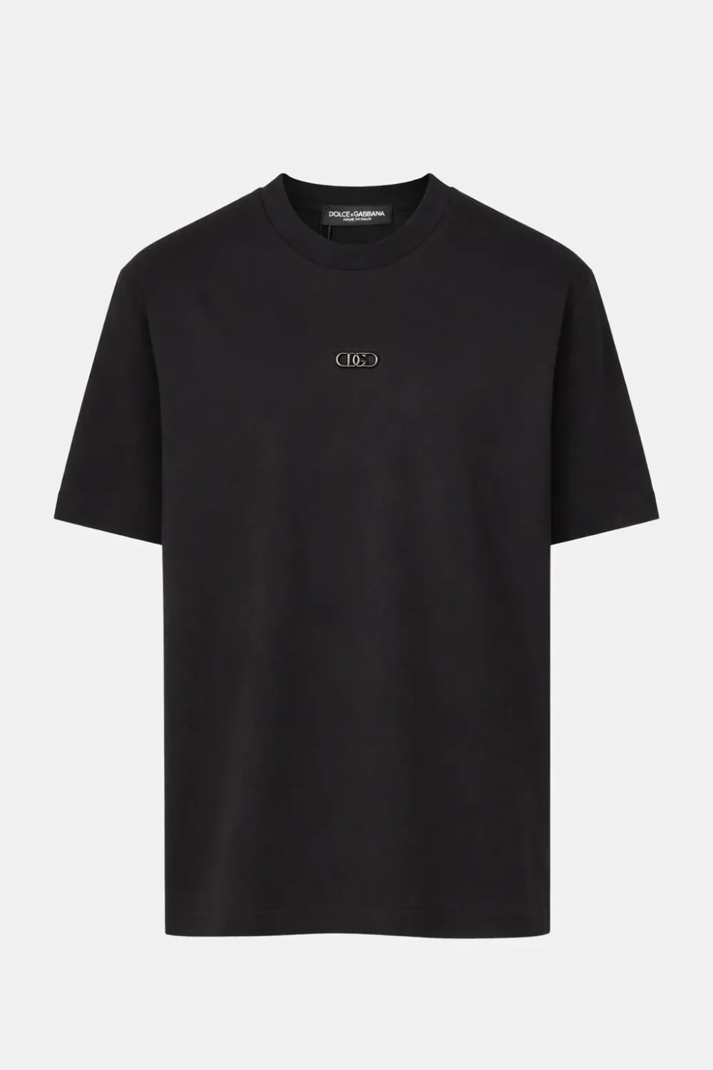 Dolce Gabbana black DG logo designer crew neck mens luxury t shirt