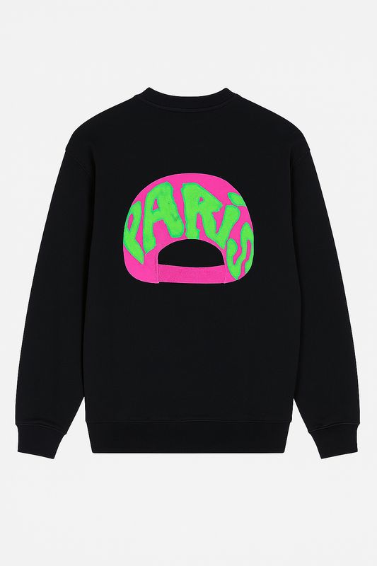 Balenciaga Cotton Hat Logo Embroidered Sweatshirt