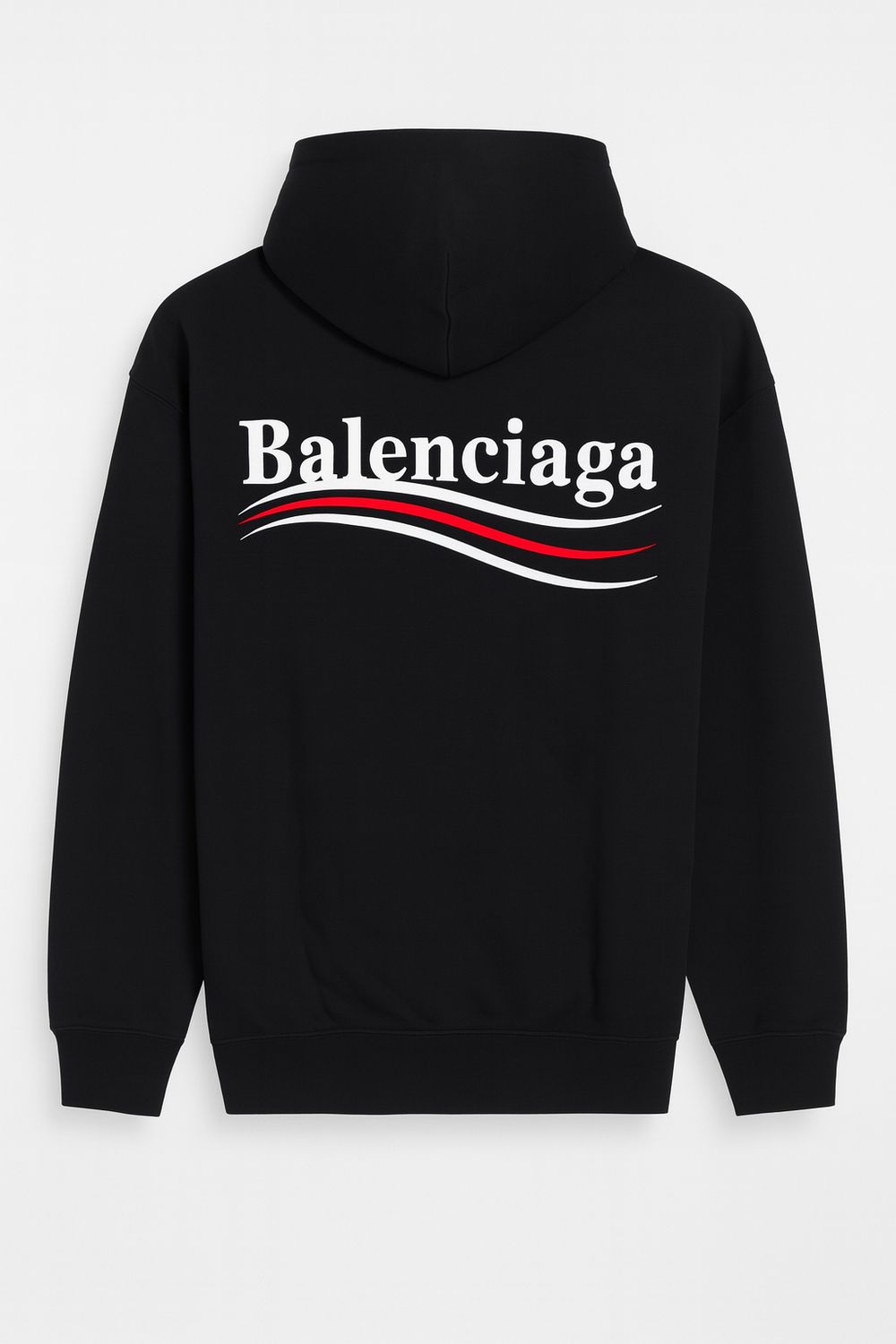 Balenciaga Cotton Logo Print Hoodie