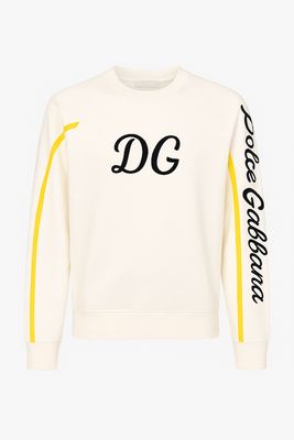 Dolce Gabbana Logo Embroidered Sweatshirt