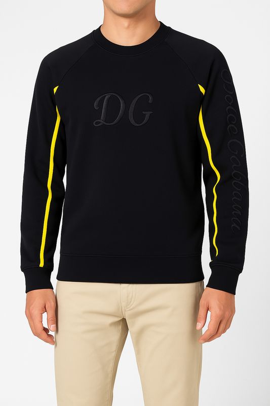 Dolce Gabbana Logo Embroidered Sweatshirt
