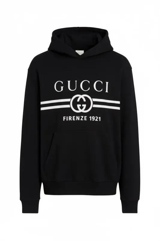 Gucci black logo hoodie mens designer hoodie luxury fashion streetwear sweatshirt style designer hoodie men's
