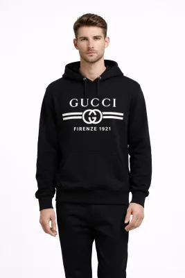 Gucci black logo high end designer hoodie mens fashion designer hoodie luxury streetwear style