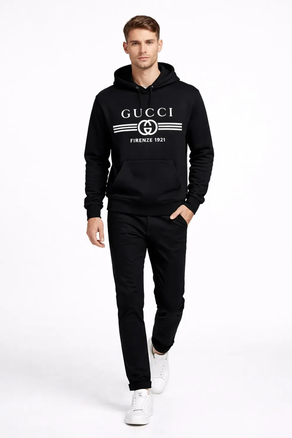 Gucci black logo high end designer hoodie mens fashion men's luxury hoodie designer streetwear