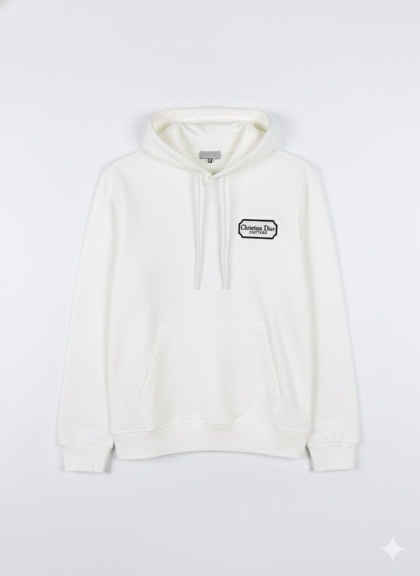 Christian Dior Logo Embroidered Hoodie
