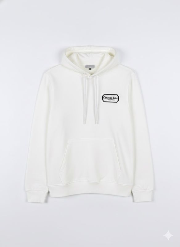 Christian Dior Logo Embroidered Hoodie