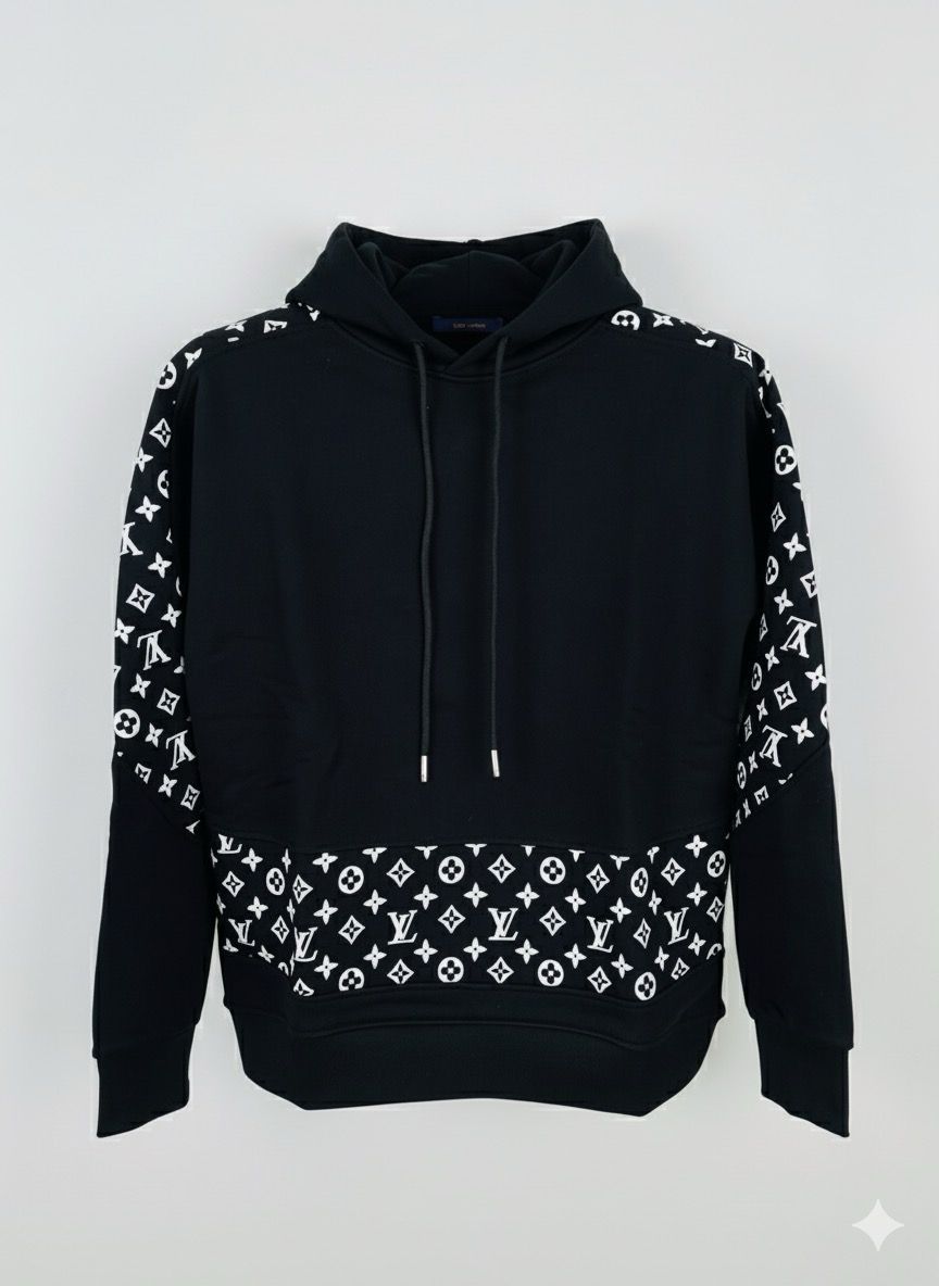 Louis Vuitton Logo Print Hoodie
