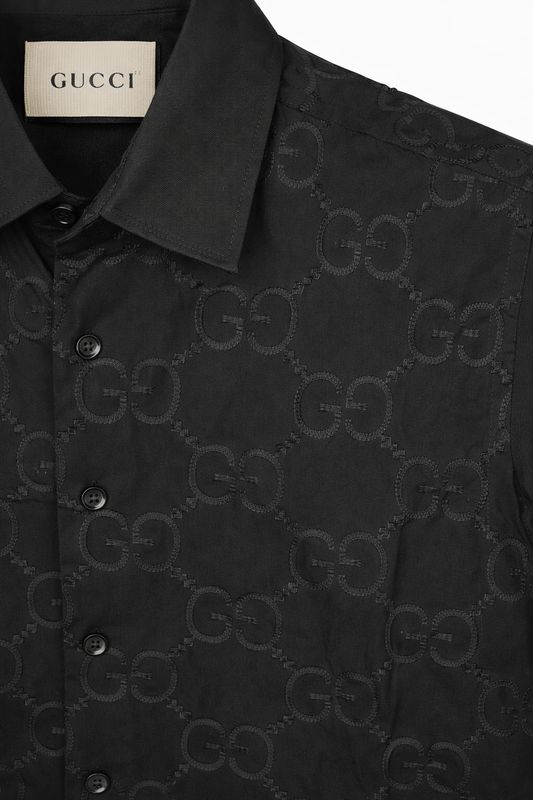 Gucci Logo Embroidered Shirt