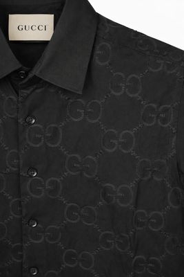 Gucci Logo Embroidered Shirt