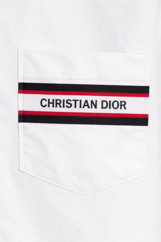 Christian Dior Logo Embroidered Shirt
