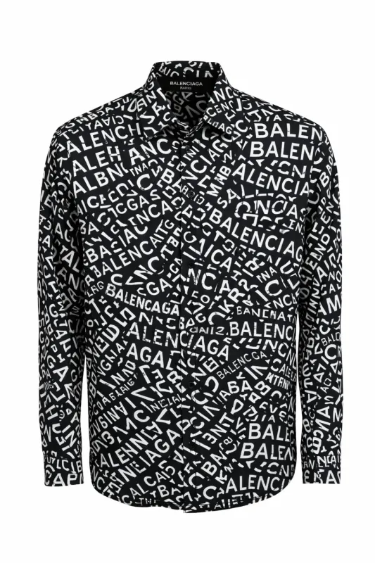 balenciaga long sleeved shirt mens,men's long sleeve designer  shirts,luxury designer shirts,mens designer shirt