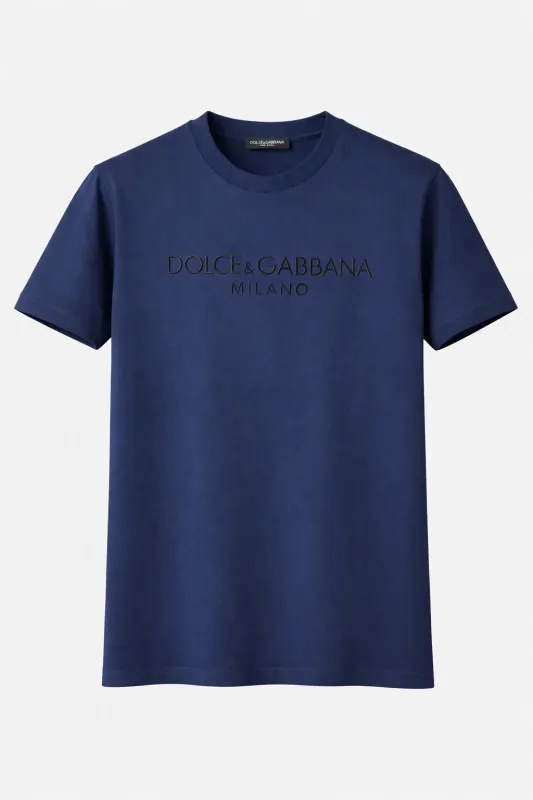Dolce Gabbana navy blue t shirt designer navy t shirt mens luxury designer fashion