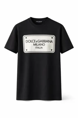 White and black designer shirt with luxury logo patch men's designer t-shirts on sale