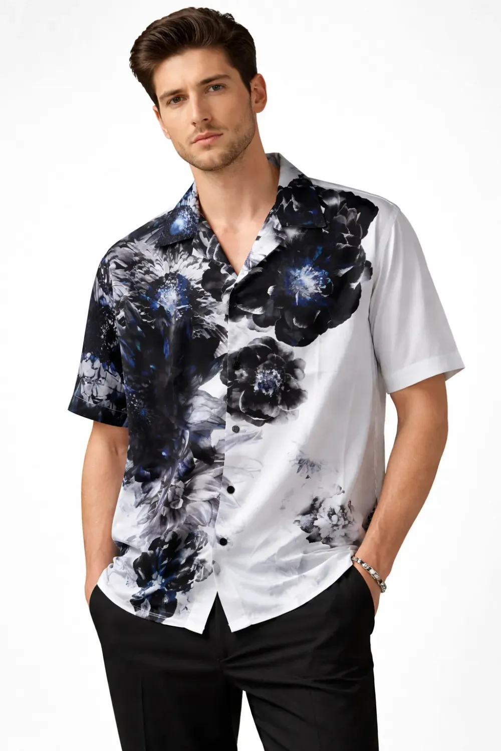 Alexander McQueen designer shirt men luxury designer shirts floral pattern shirts for men designer style