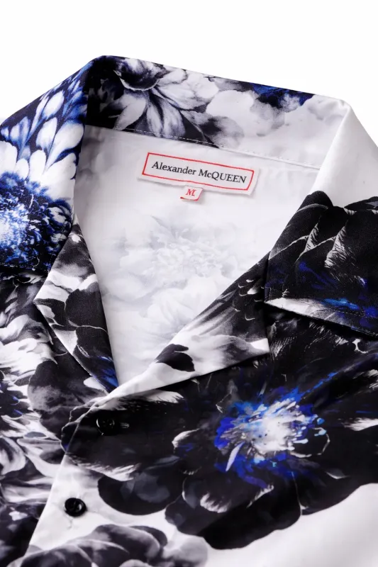 McQueen shirts men men's designer shirts collar detail shirts for men designer luxury fabric close up