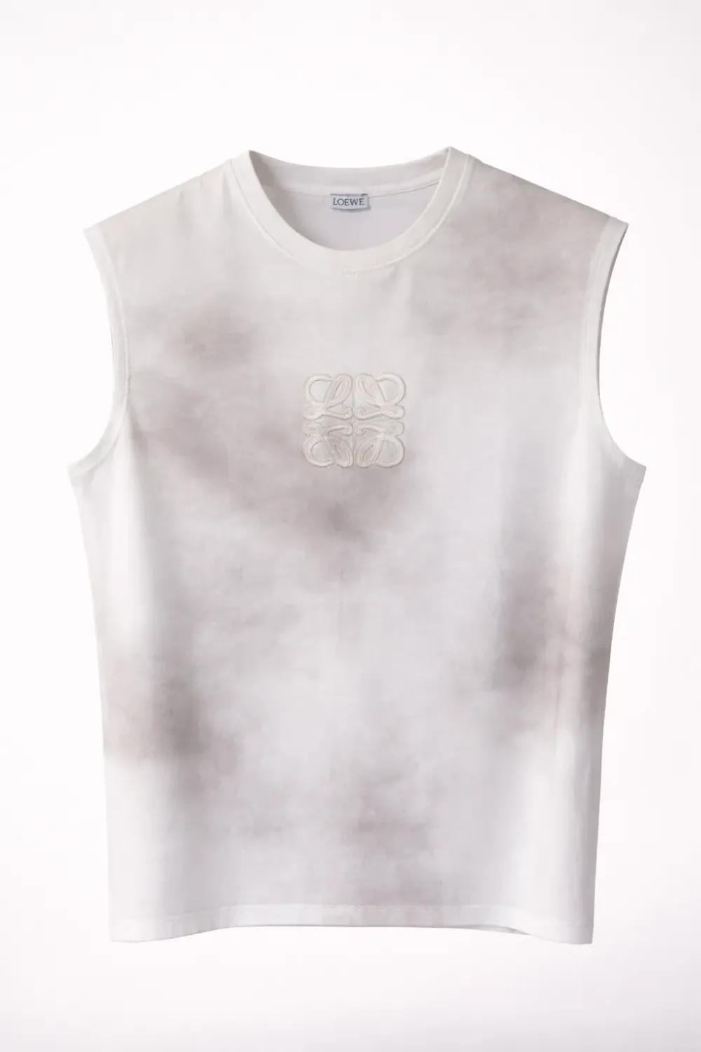 Loewe white tank top mens front catalog studio product image