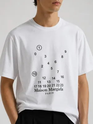 maison margiela white tee mens chest crop editorial oversized fit premium cotton minimal luxury style