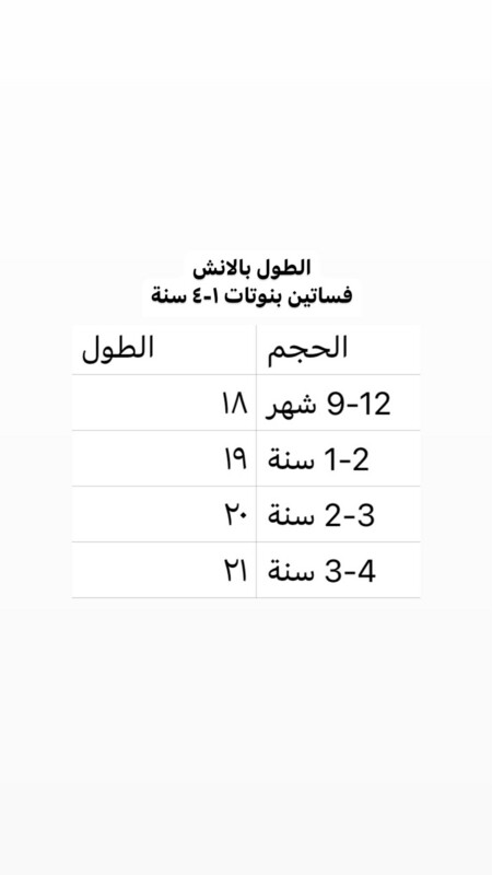 فستان بنات 1-4 سنة