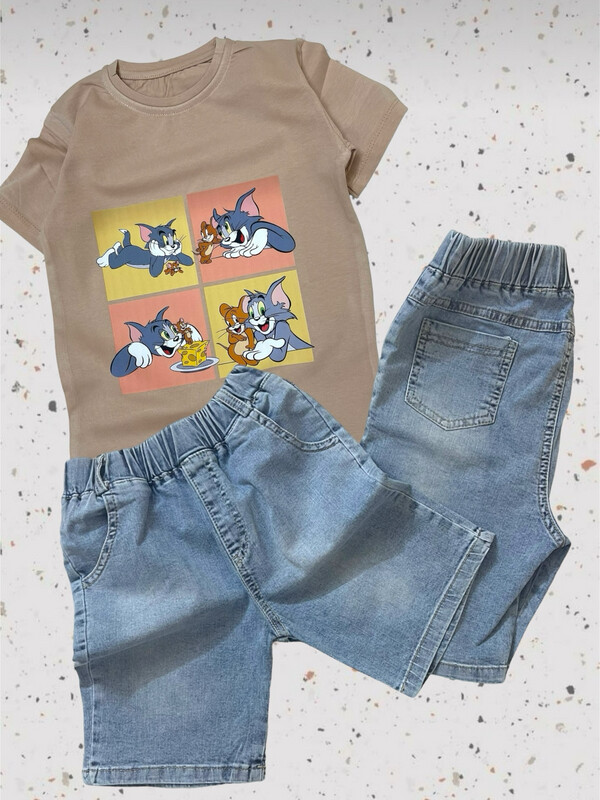 طقم اولاد روعة من شورت وقميص