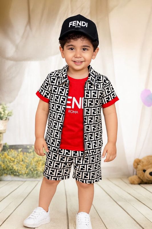 طقم ماركة فندي من ٤ قطع 