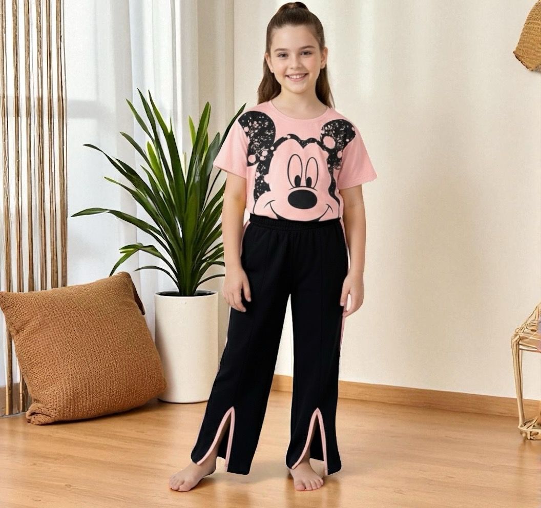 طقم بنات روعة من قطعتين  بنطلون وقميص روعة