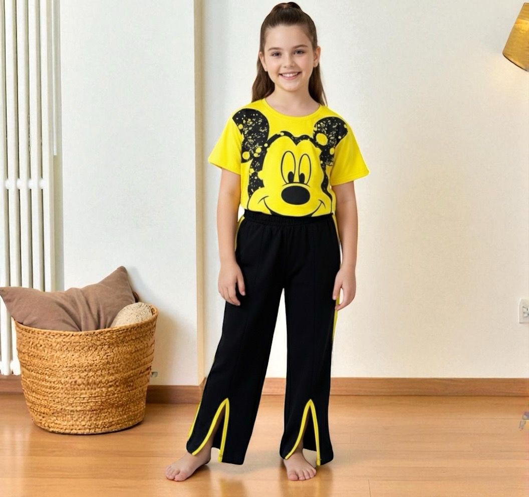 طقم بنات روعة من قطعتين  بنطلون وقميص روعة