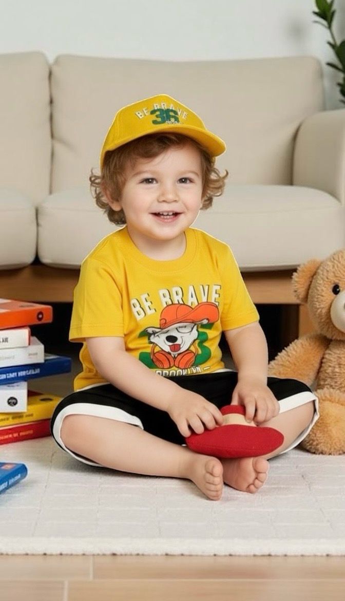 طقم اولاد روعة مع كاب