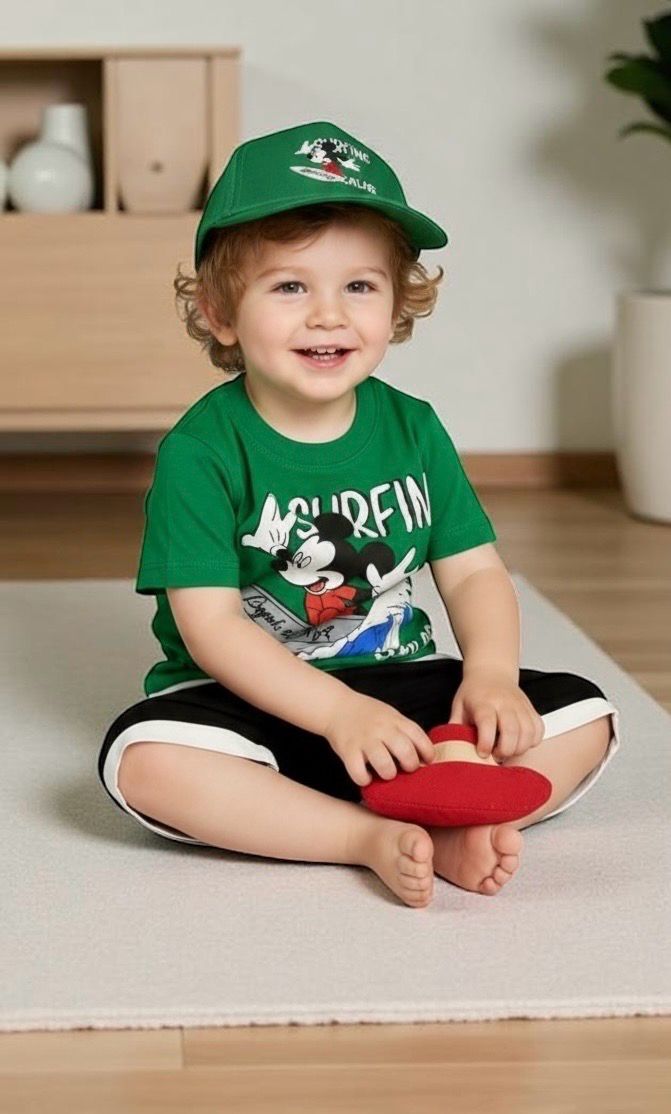 طقم اولاد روعة مع كاب