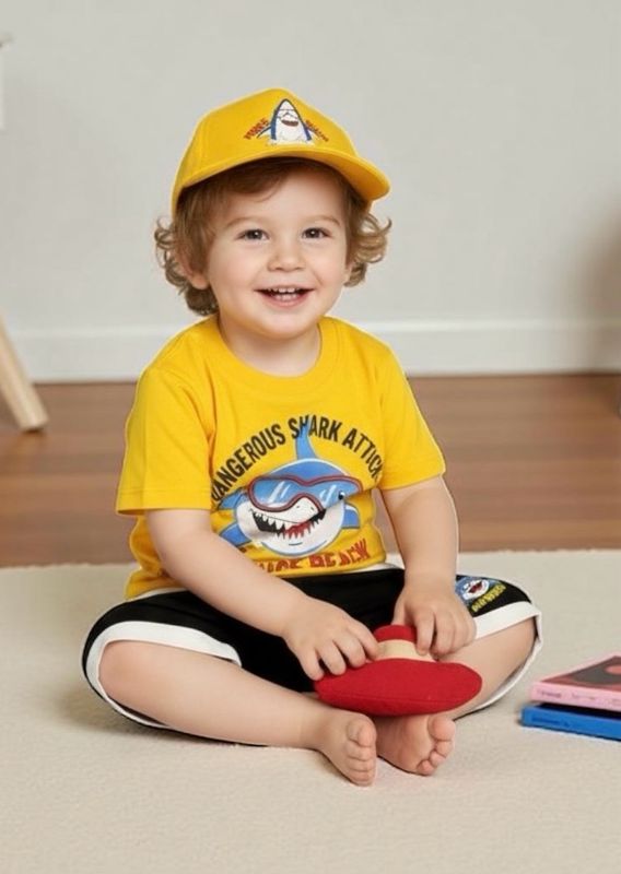 طقم اولاد روعة مع كاب