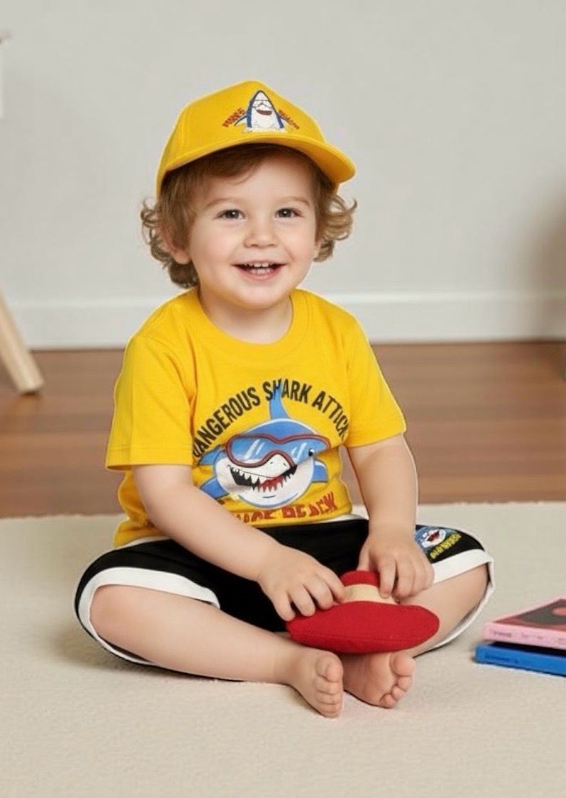 طقم اولاد روعة مع كاب