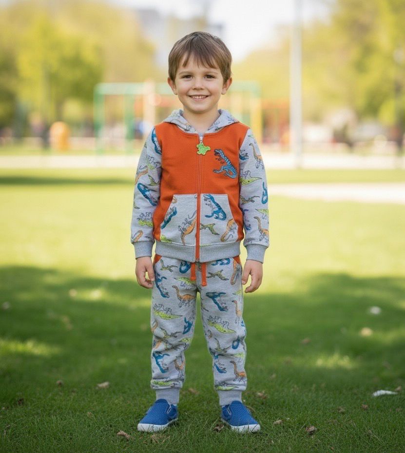 طقم شتوي جاكيت وبنطلون قطن رووعة