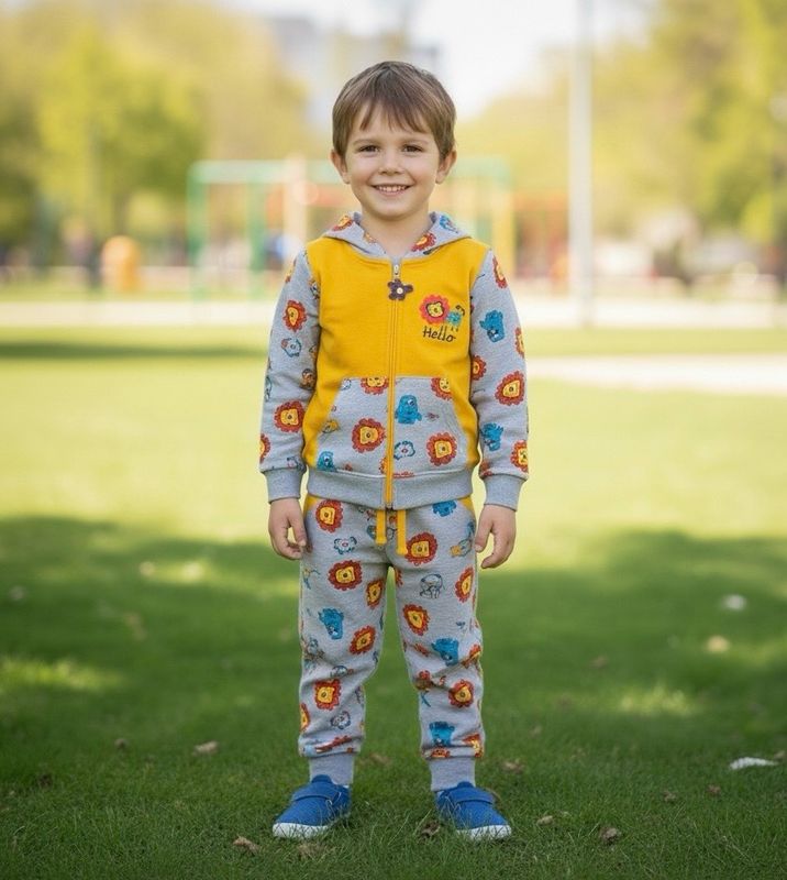 طقم شتوي جاكيت وبنطلون قطن رووعة