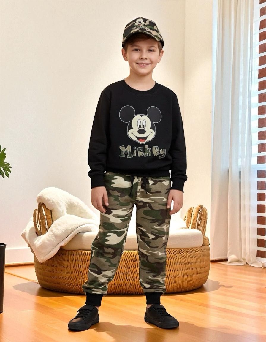 طقم جيشي شتوي مع كاب اختياري