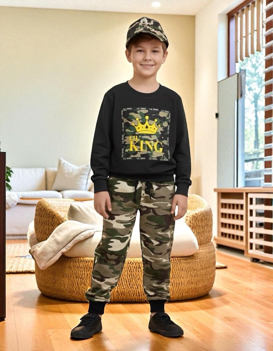 طقم جيشي شتوي مع كاب اختياري