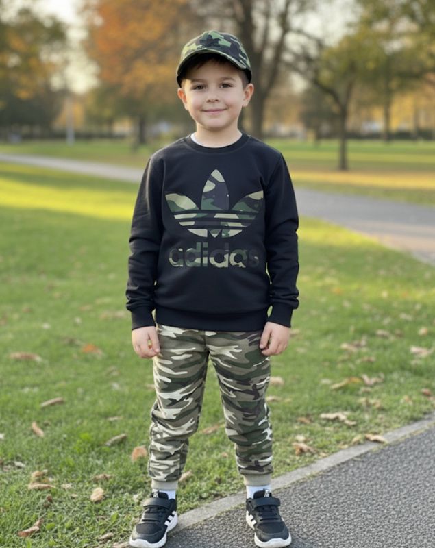 طقم جيشي شتوي مع كاب اختياري