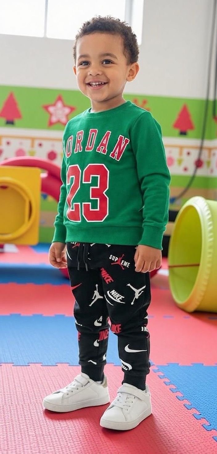 طقم أولاد شتوي روعة من قطعتين