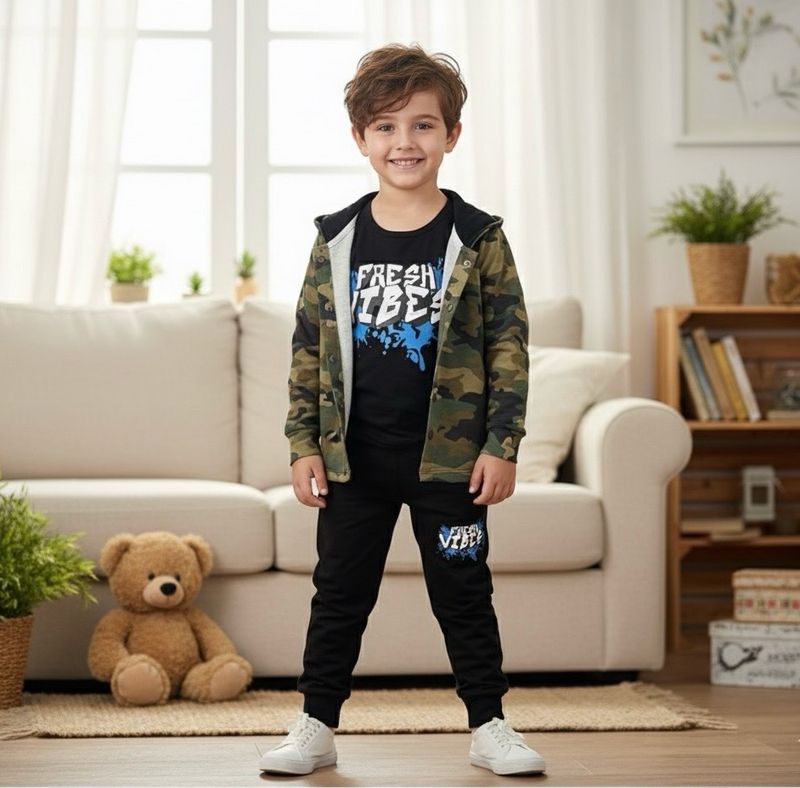 طقم جيشي روعة من ٣ قطع