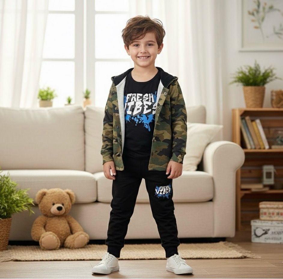 طقم جيشي روعة من ٣ قطع