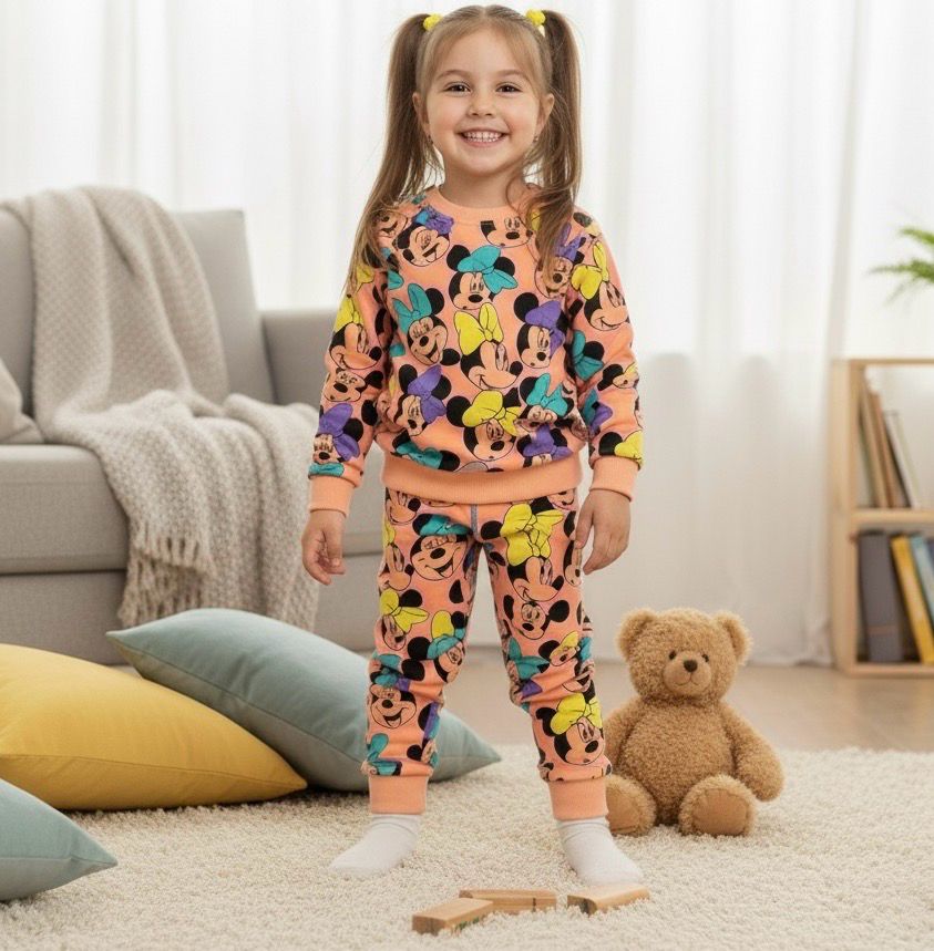 طقم بنات شتوي  روعة من قطعتين بنطلون وقميص