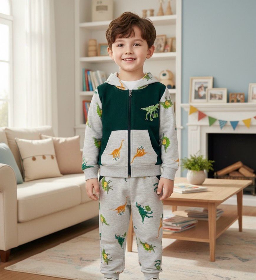 طقم شتوي جاكيت وبنطلون قطن رووعة