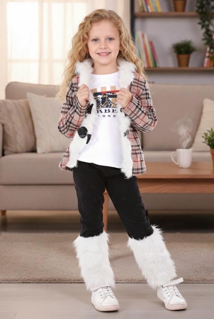 طقم بنات شتوي روعة من ٣ قطع