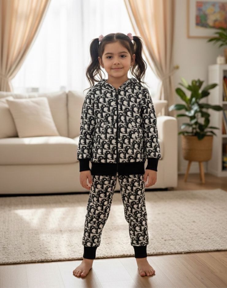 طقم بنات شتوي طباعة ديجتل روعة
