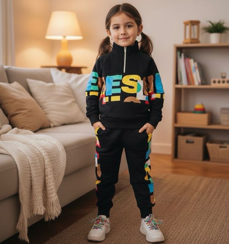 طقم شتوي بنات رووعة من قطعتين قميص وبنطلون