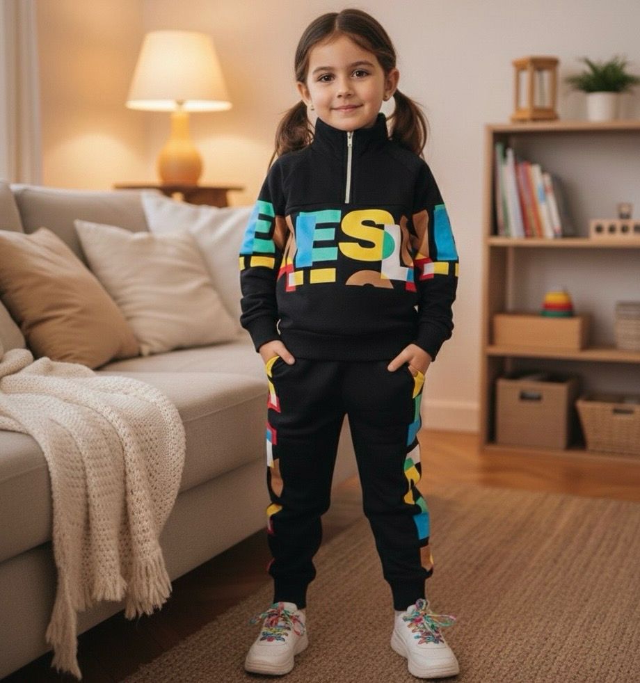 طقم شتوي بنات رووعة من قطعتين قميص وبنطلون