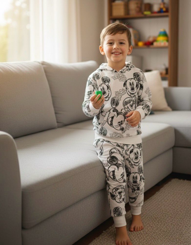 طقم شتوي روعة من ٢ قطع طباعة ديجتل