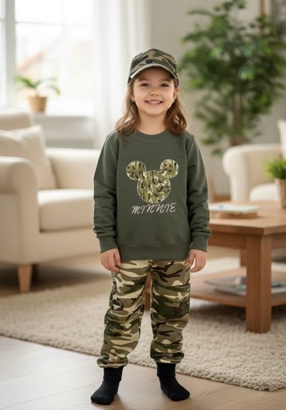 طقم جيشي شتوي مع كاب اختياري