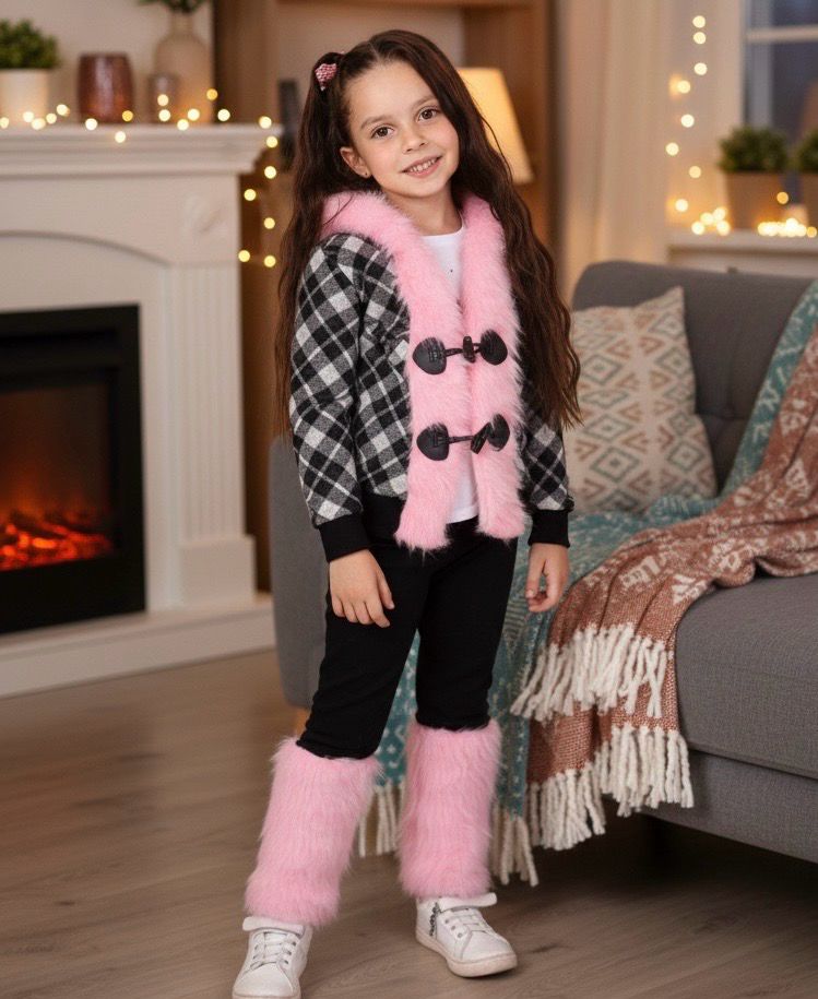 طقم بنات شتوي روعة من ٣ قطع