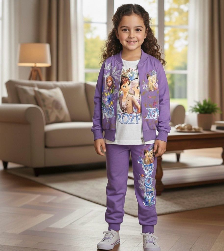 طقم بنات شتوي من ٣ قطع قميص وجاكيت وبنطلون رووعة 🤩