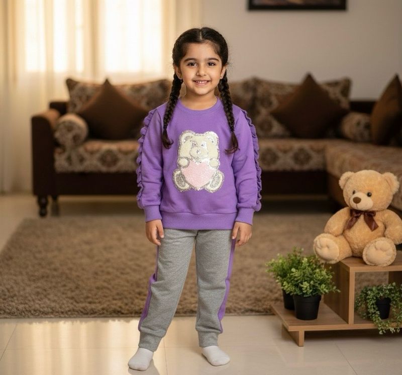 طقم بنات شتوي من ٢قطع قميص وبنطلون رووعة 🤩