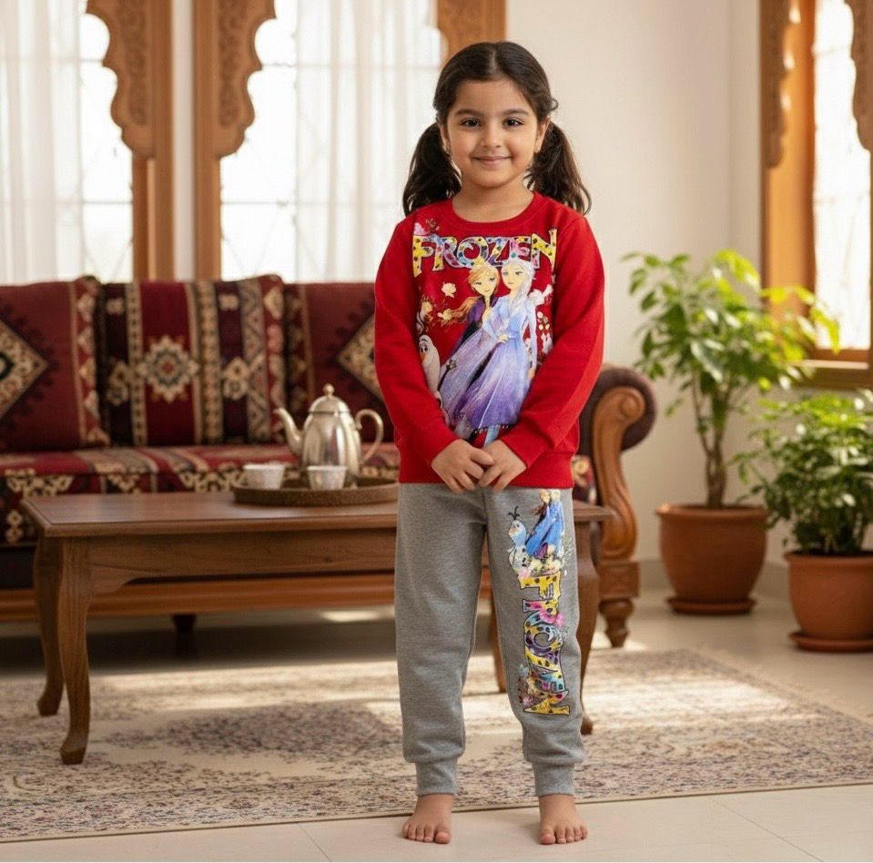 طقم بنات شتوي من ٢قطع قميص وبنطلون رووعة 🤩